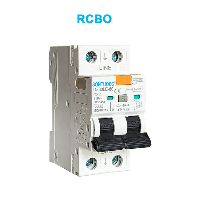 2p Tekovni odklopnik 6Ka IEC61009.1 Standardna kakovost RCBO