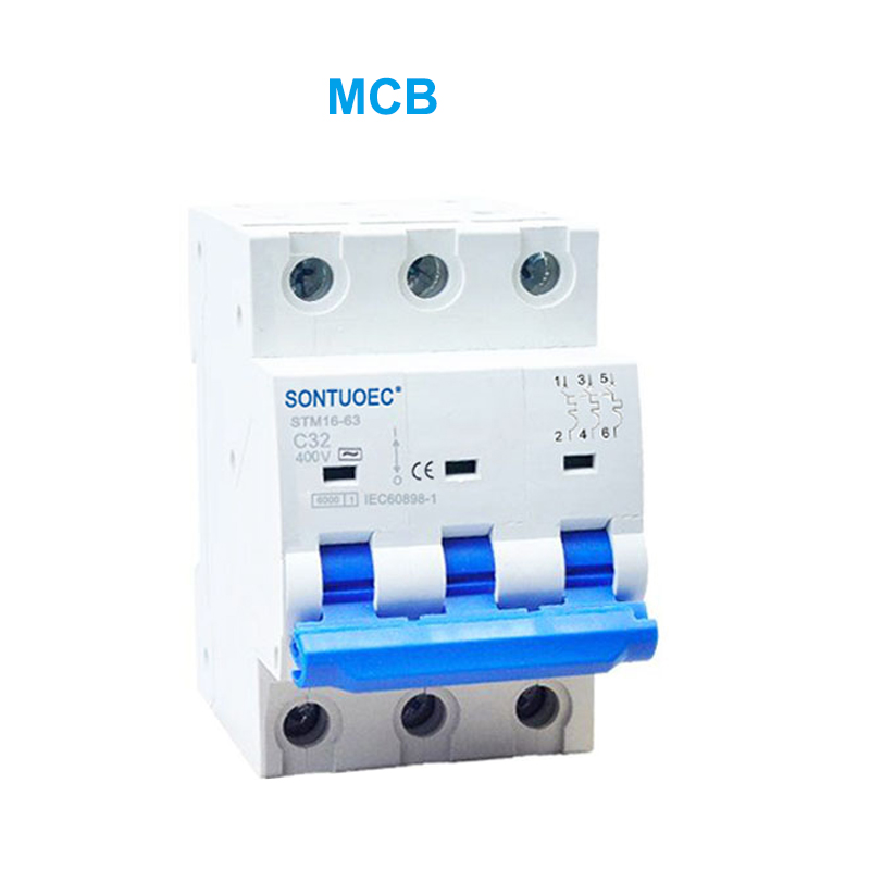 STM16-63 Miniaturni odklopnik 6KA 1P 2P 3P 4P 16A 230/400V MCB